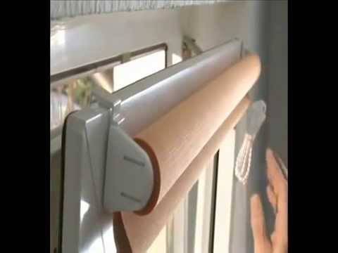 Рулонные шторы на пластиковые окна без сверления: виды