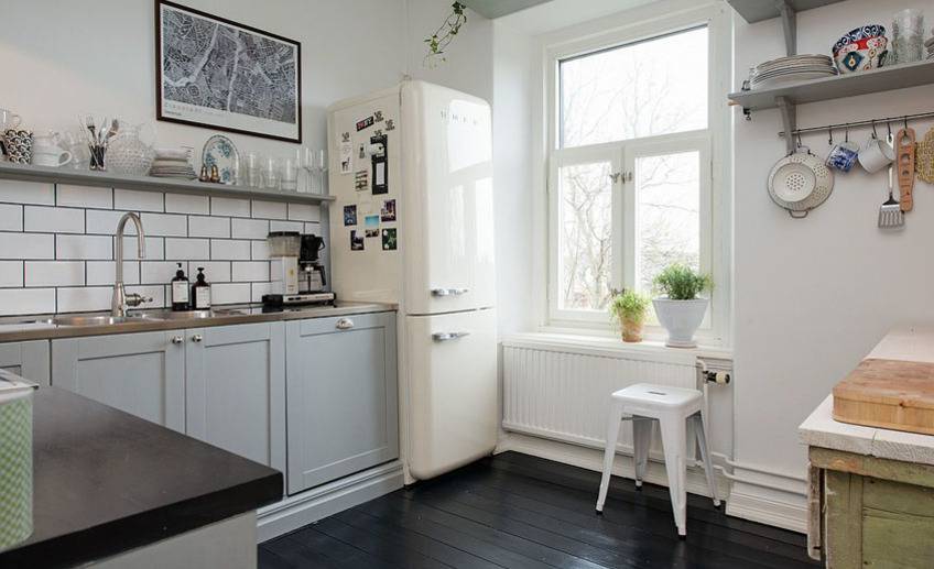 Кухня без верхних шкафов: 6 идей хранения, 5 планировок, 40 фото