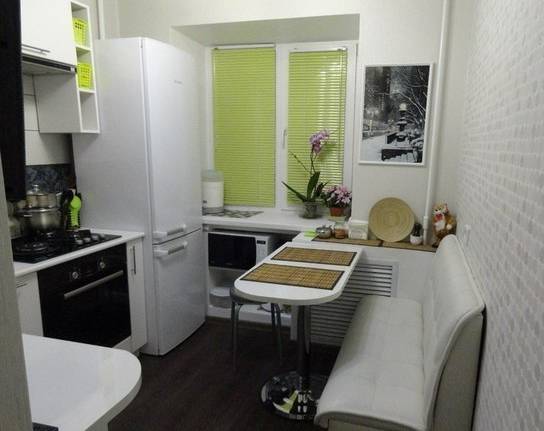 Прямые кухни длиной 3 метра: выбор кухонного гарнитура и фото реальных интерьеров