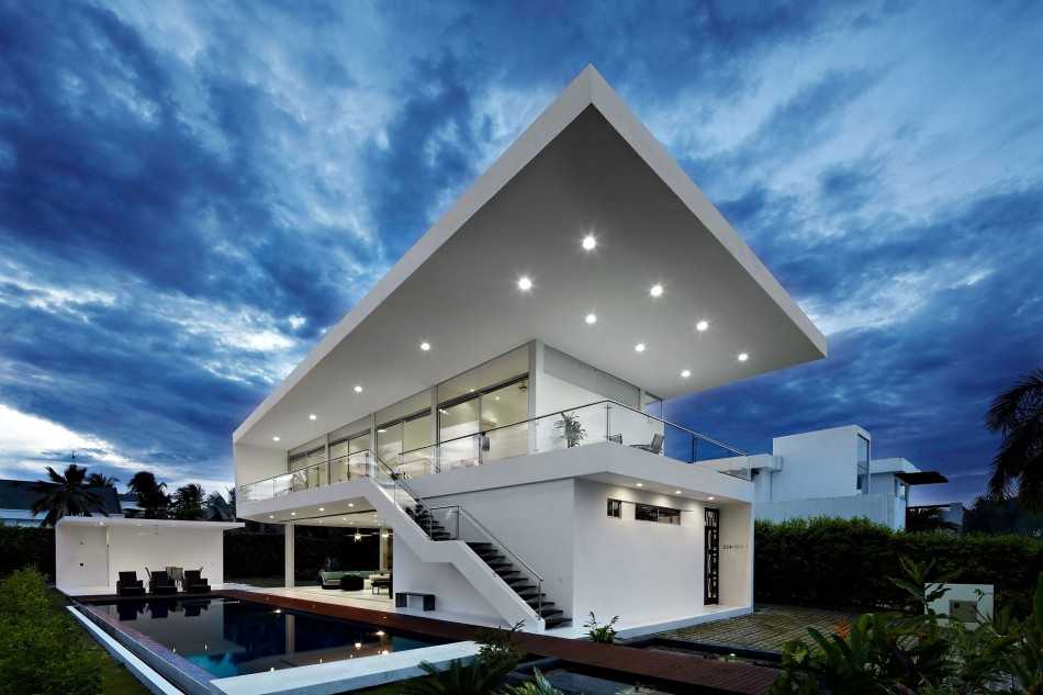 Одноэтажные дома хай-тек (48 фото): проекты домов с плоской крышей и с гаражом размером до 100 кв. м, красивые проекты из бруса и других материалов