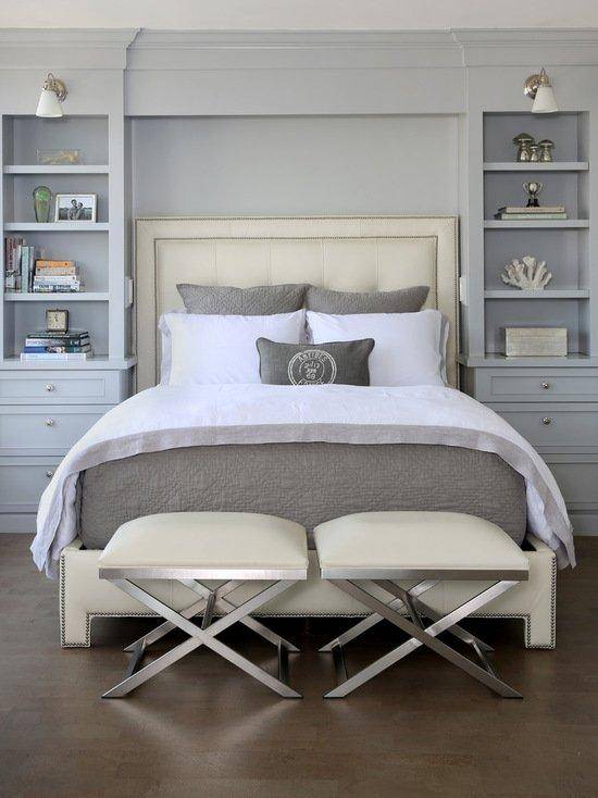 Шкафы в спальню (102 фото): встраиваемые варианты для одежды, радиусные и навесные, особенности мебели для спальной комнаты