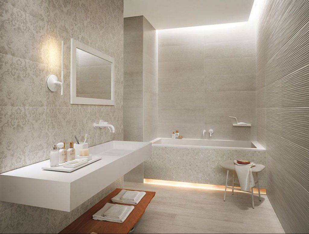 Варианты дизайна потолка в ванной комнате
