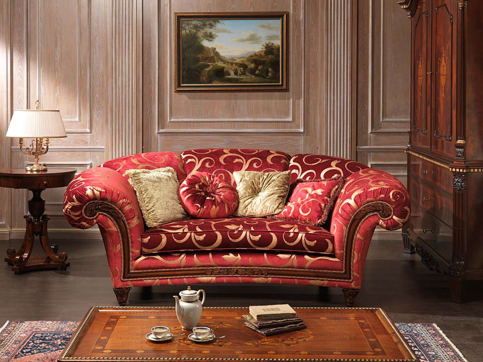 Красный диван (52 фото): черно-красного цвета в интерьере офиса и дома, с золотом и красно-белый из кожзама, красивый яркий
