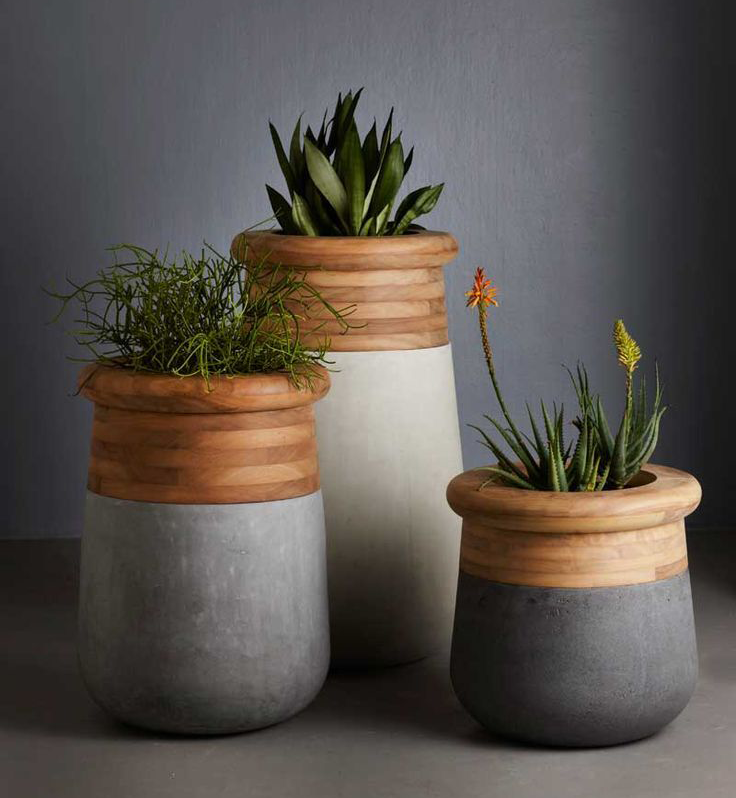 Как сделать вазон из бетона своими руками - «декор»