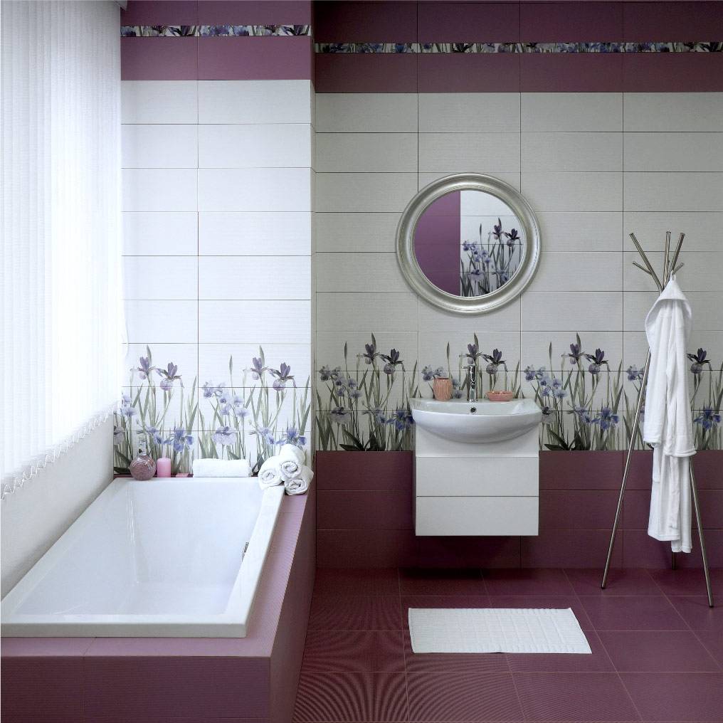 Дизайн и отделка ванной комнаты плиткой (132 фото): варианты керамической облицовки на площади 4 м2, идеи для оформления интерьера помещения