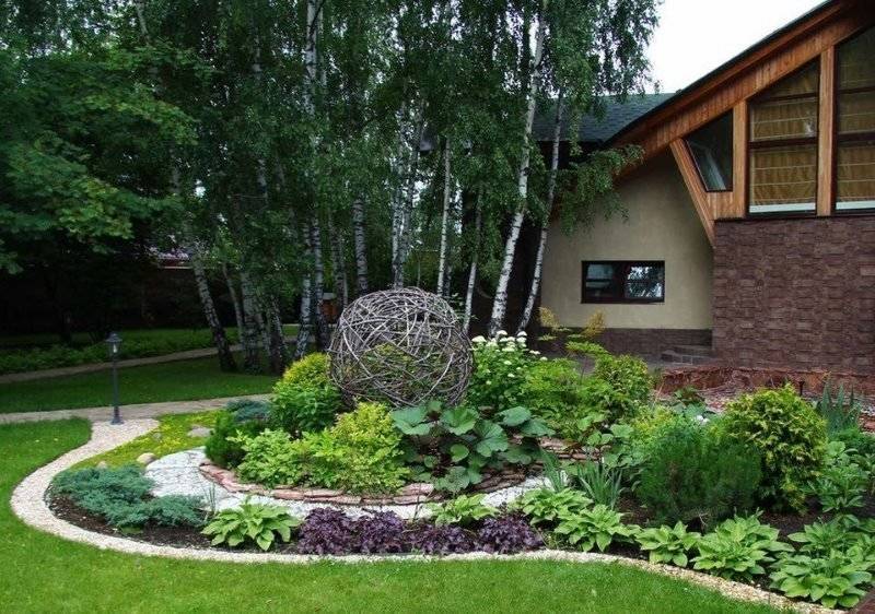 Участок 10 соток: делаем ландшафтный дизайн правильно. 115 фото различных проектов и их реализация