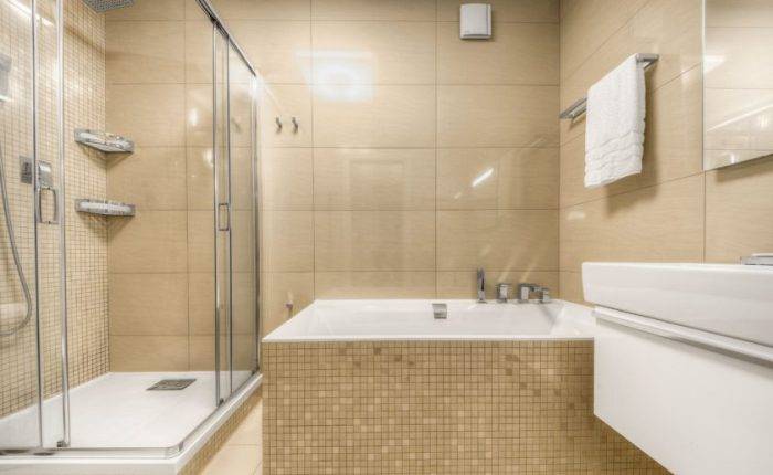 Оранжевая ванная комната: дизайн интерьера, плитка