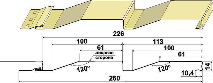 Размеры сайдинга: длина и ширина материала
