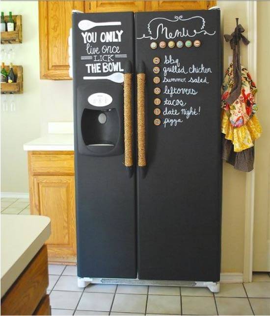 Как реставрировать старый холодильник своими руками. оформление холодильника при помощи пленки. чем обклеить холодильник в домашних условиях