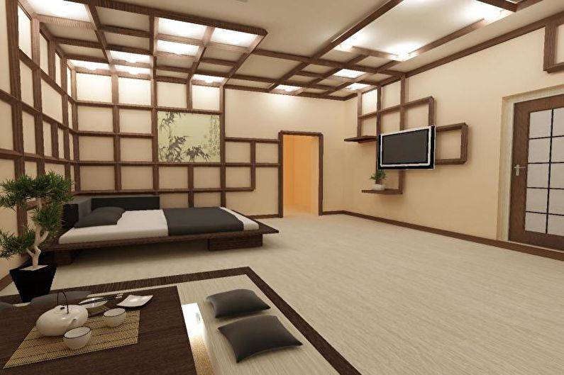 Проект дома в японском стиле: построить дом с крышей, планировка - 14 фото