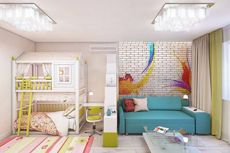 Гостиная и детская в одной комнате (69 фото): совмещенная планировка и зонирование на 18 кв. м, дизайн на две разные по назначению зоны, совмещение в однокомнатной квартире
