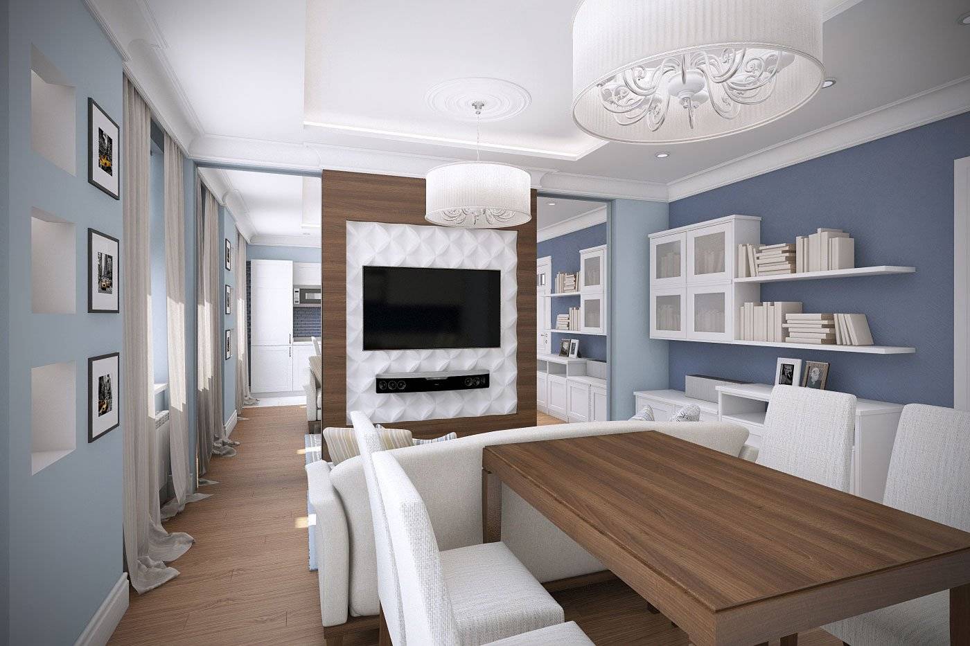 Дизайн кухни-гостиной 20 кв. м: как зонировать и оформить помещение?