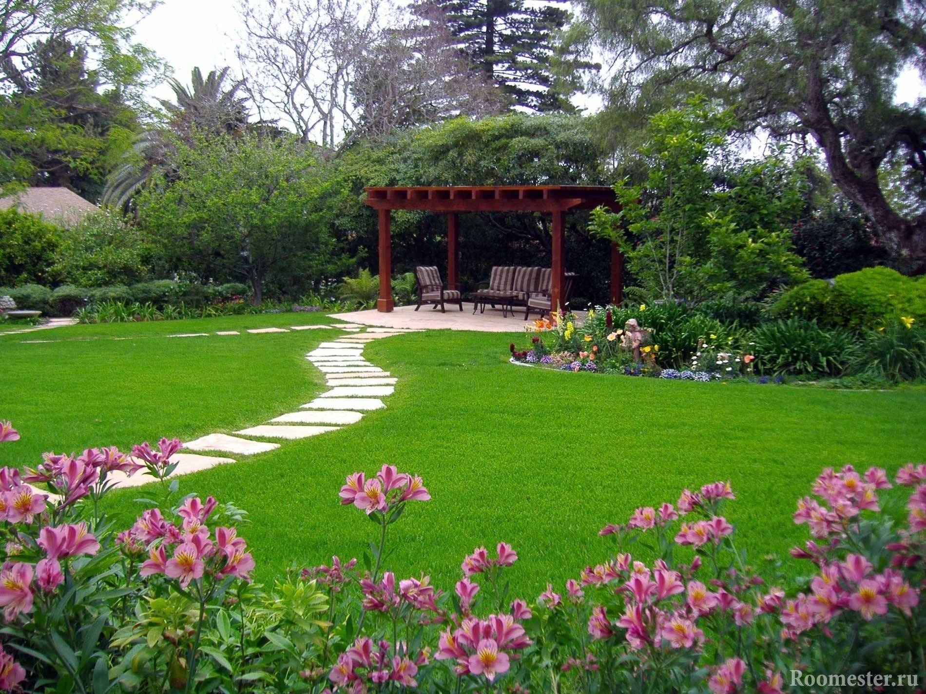 Ландшафтный дизайн двора частного дома: фото, которые помогут изменить ваше представление о том, каким должен быть рай