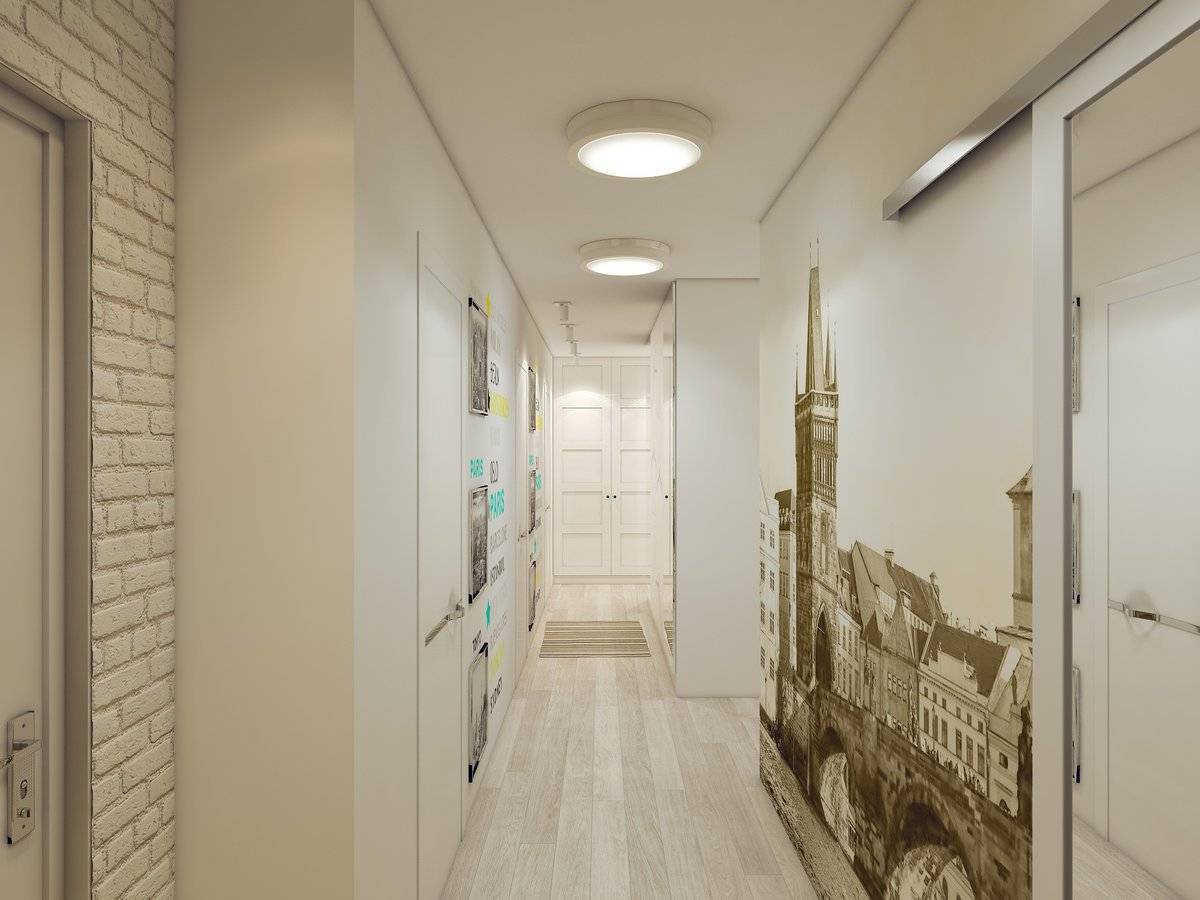Дизайн узкого коридора. идеи и решения