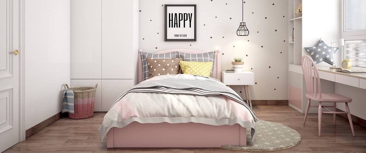 Фото детской спальни – дизайн интерьера спальной комнаты для детей
