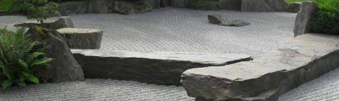 Создание японского сада камней на участке: азы и идеи