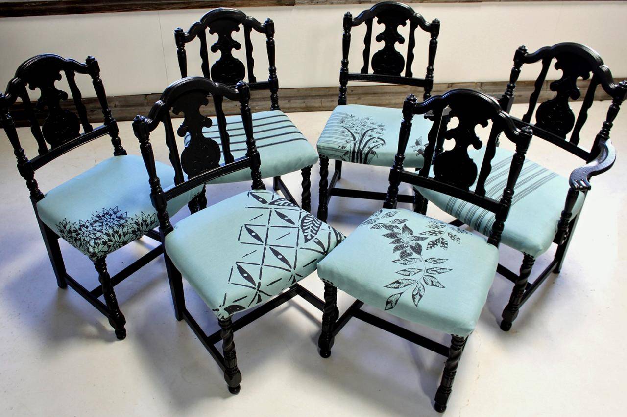 Декор стульев — пошаговая инструкция с фото примерами