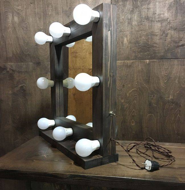 Зеркало с лампочками своими руками: пошаговая инструкция с фото