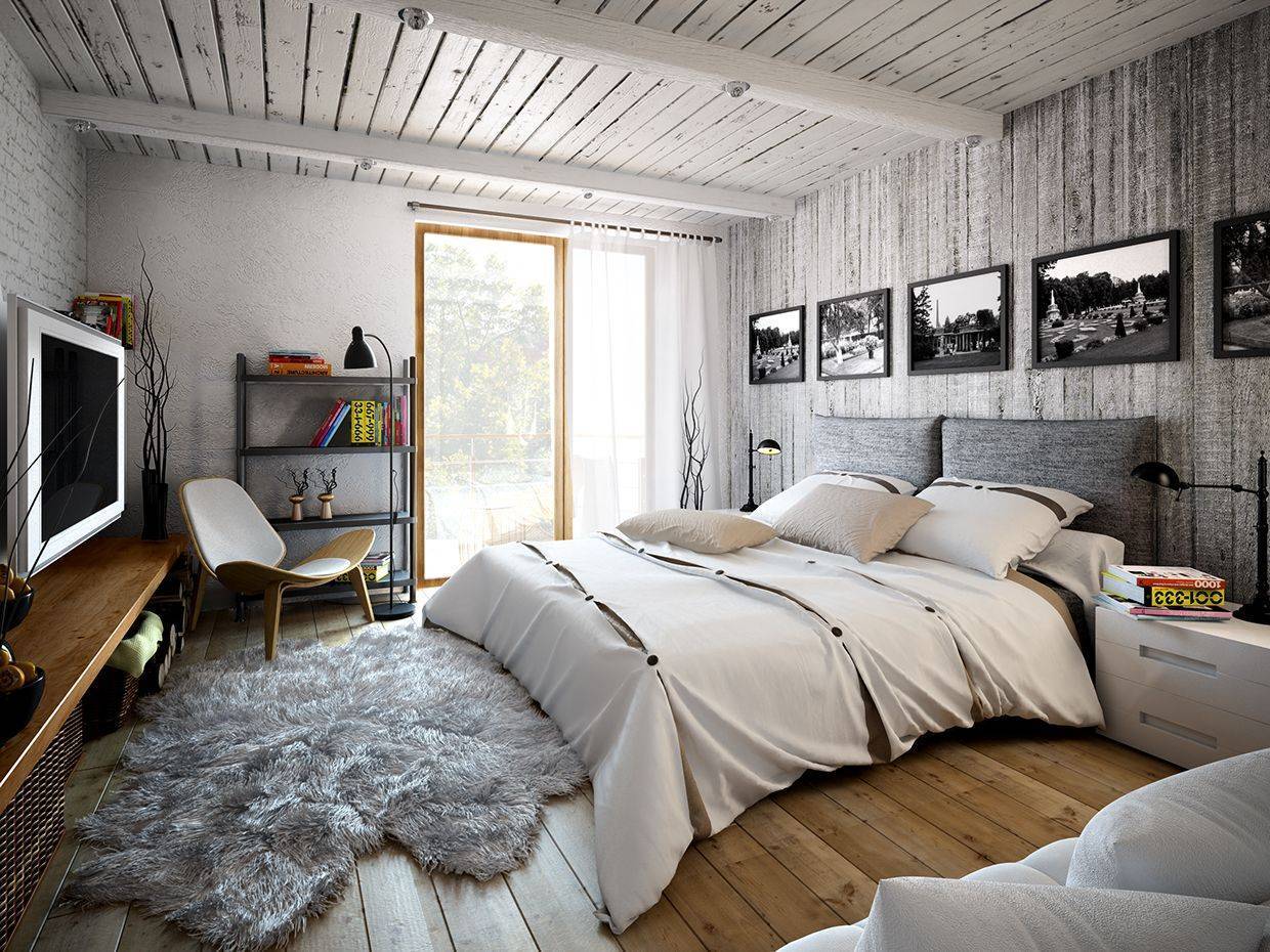 Спальня в стиле лофт – выбор современных и практичных (50 фото)