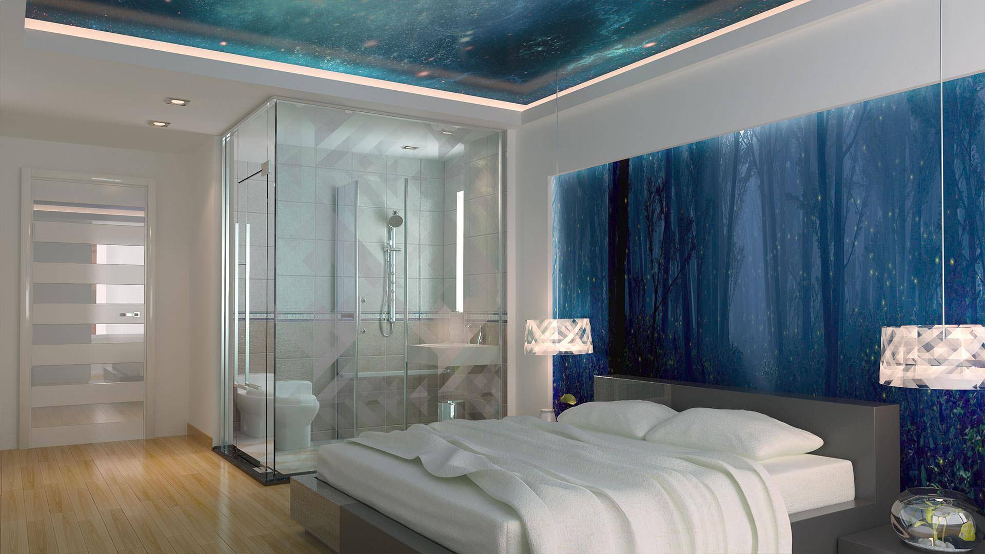 Люстры в спальню к натяжному потолку: виды, размеры и формы, варианты дизайна с фото, способы крепления.