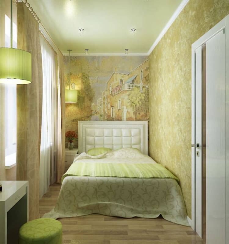 Дизайн маленькой спальни 6 кв. м (105 фото): оформление интерьера и планировка комнаты 2х3 метра и 7 м2, как обставить спальню с окном