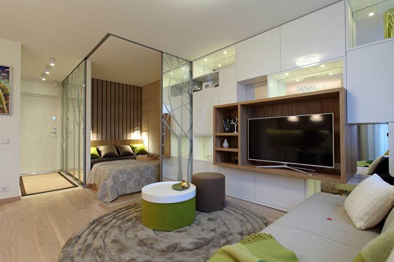 Дизайн однокомнатной квартиры 45 м2: советы, 75 фото интерьеров