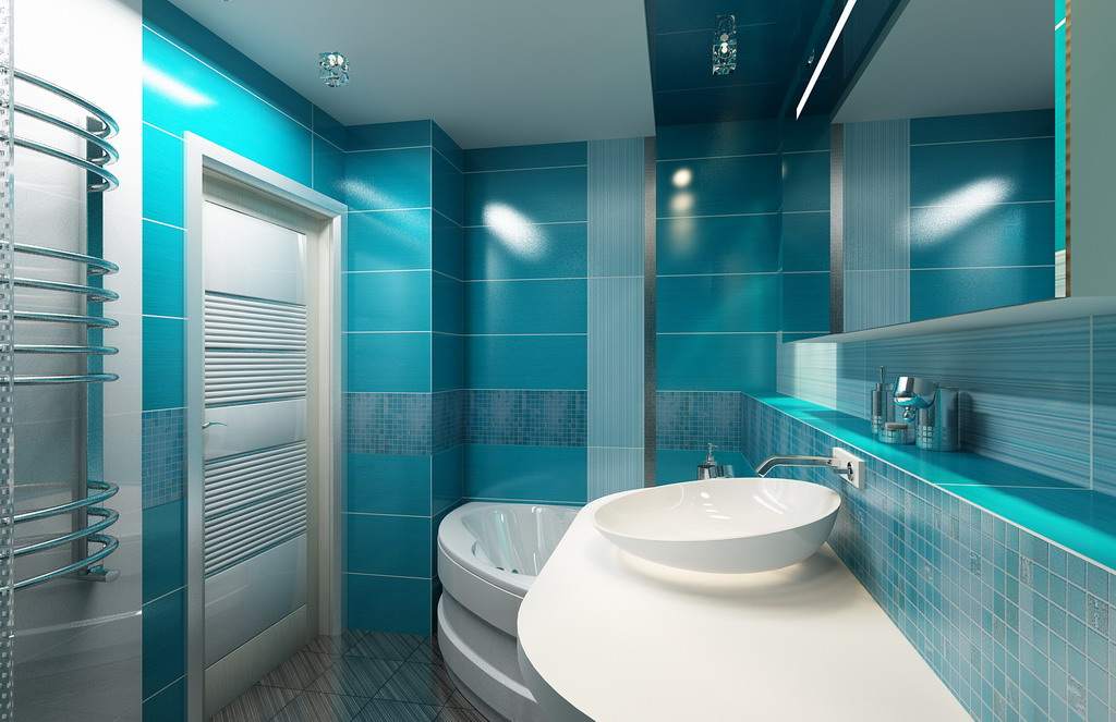 Бирюзовая плитка для ванной (17 фото): керамическая продукция темно-бирюзового цвета, кафель «лазурь» и «бирюза» в дизайне комнаты