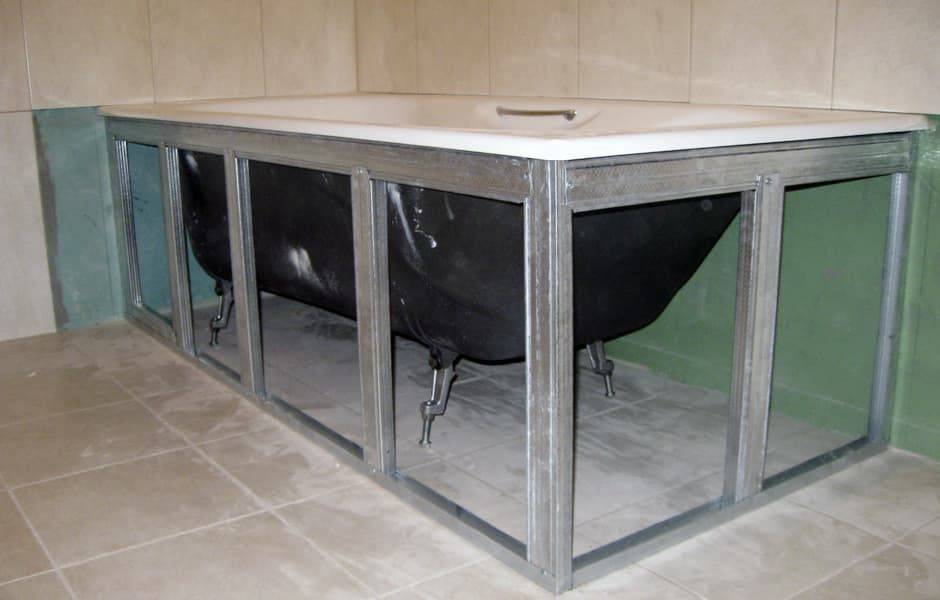 Экраны под ванну: размеры, классификация и установка