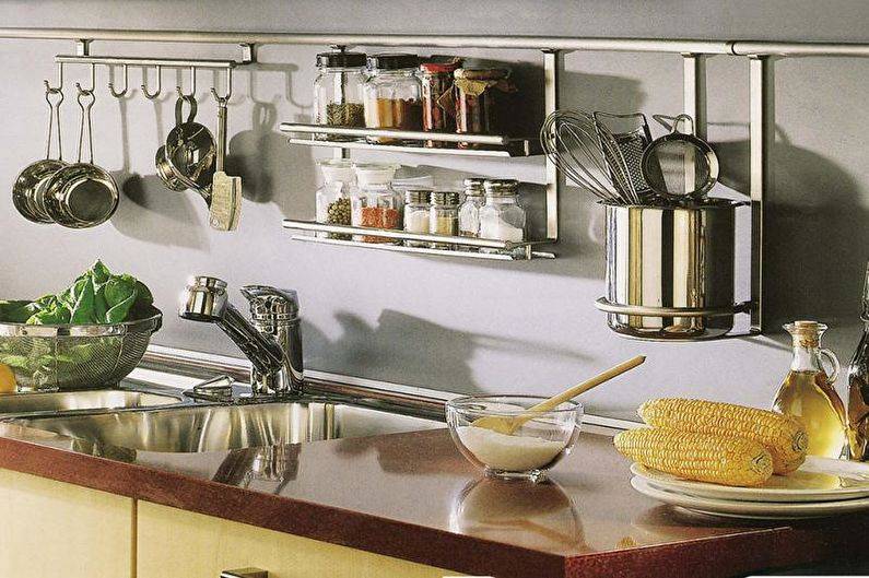 Рейлинговые системы для кухни в интерьере - как выбрать, установка