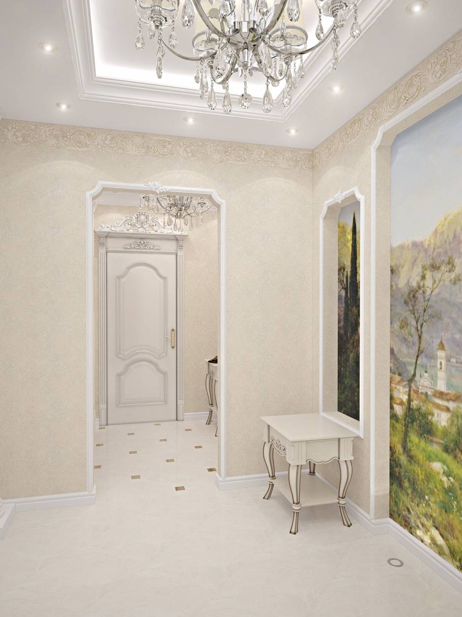 Прихожая в классическом стиле (68 фото): дизайн коридора в белом и светлых тонах в стиле современная классика, красивые примеры