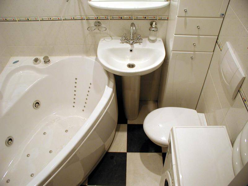 Ремонт и дизайн ванной комнаты в панельном доме — совмещение санузла