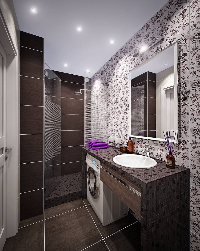 Ванная комната с душевой кабиной – дизайн и фото интерьера ванных с душем