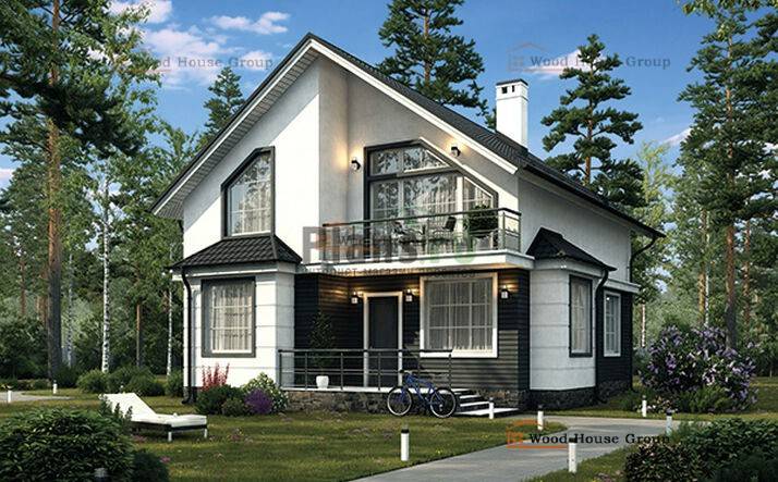 Варианты оформления дизайна двухэтажного дома с балконом и террасой
