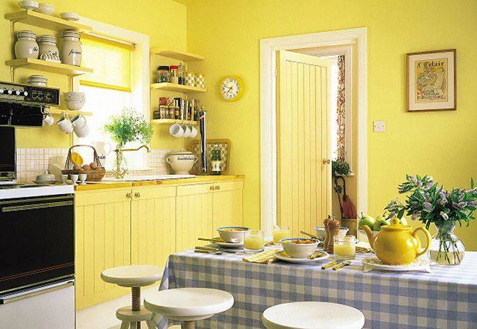 Покраска стен кухни своими руками вместо обоев: идеи, варианты и примеры покраски какой краской красиво оформить помещение