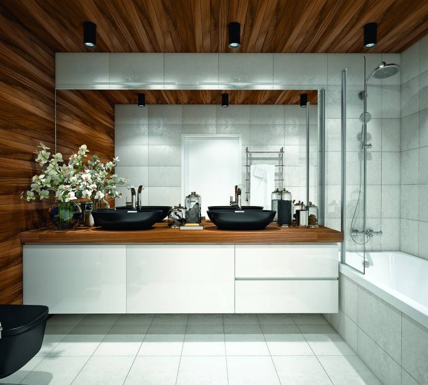 Белая плитка в ванной комнате: 170 фото новинок дизайна и удачного сочетания