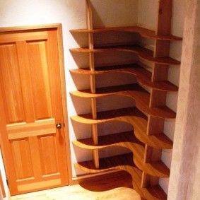 Стеллаж для спальни (35 фото): деревянный шкаф-стеллаж, как оформить угловой вариант, изделия из массива