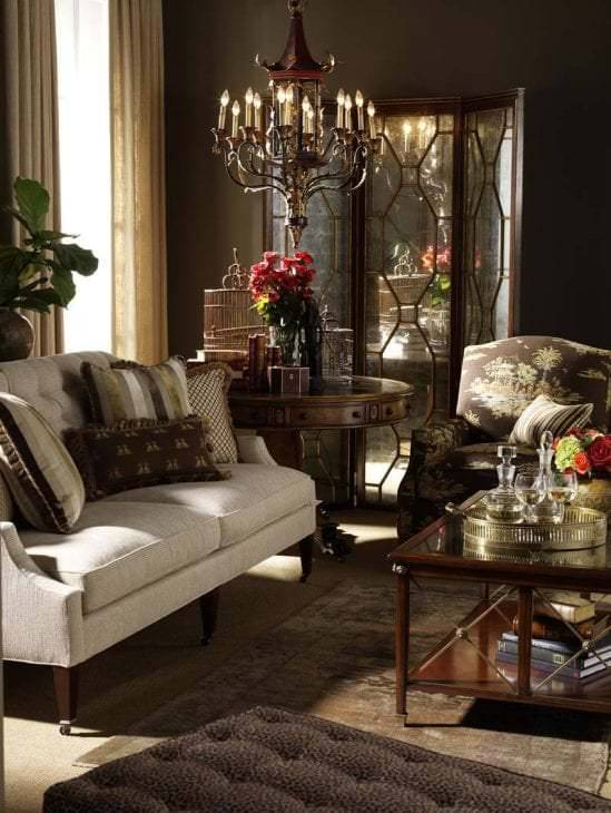 Коричневый диван: идеи стильного оформления интерьера гостиной