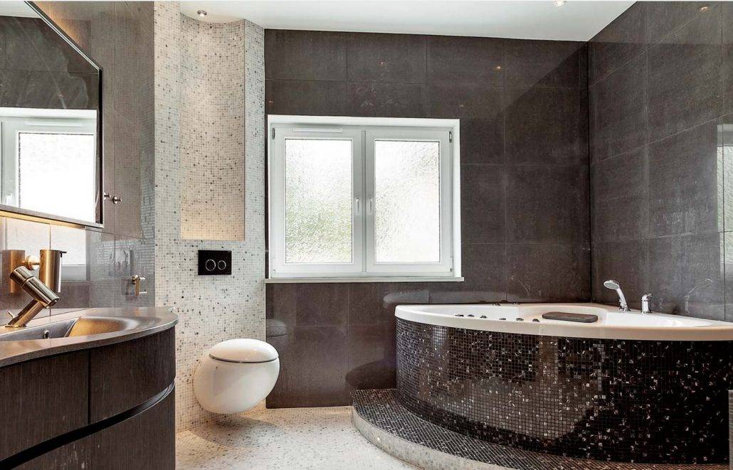 Дизайн плитки в ванной комнате — 50 современных примеров