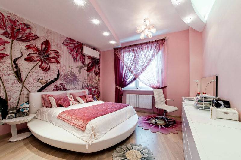 Спальня для девушки в современном стиле: дизайн для женщины, интерьер и фото-идеи 2017, для молодой комната