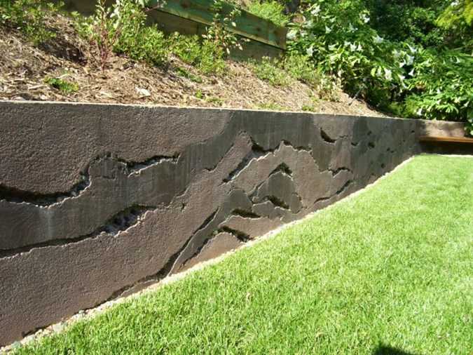 Подпорная стенка из бетона: технология устройства
