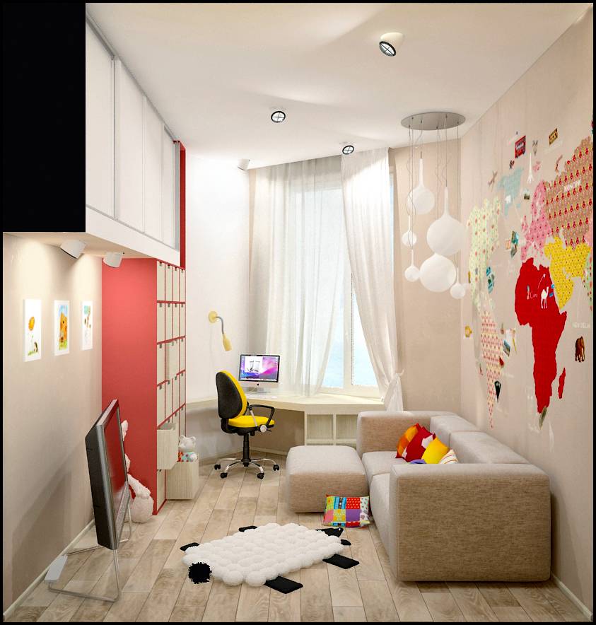 Планировка детской комнаты - 90 фото оригинальных решений функционального дизайна