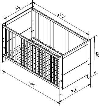 Размеры детской кровати: двухъярусной, домика, трансформера, с ящиком, бортиком – своими руками, стандартные, чертежи, схемы, для новорожденного