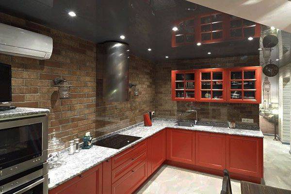 Кухня без верхних шкафов (61 фото): угловые кухонные гарнитуры без навесных шкафов