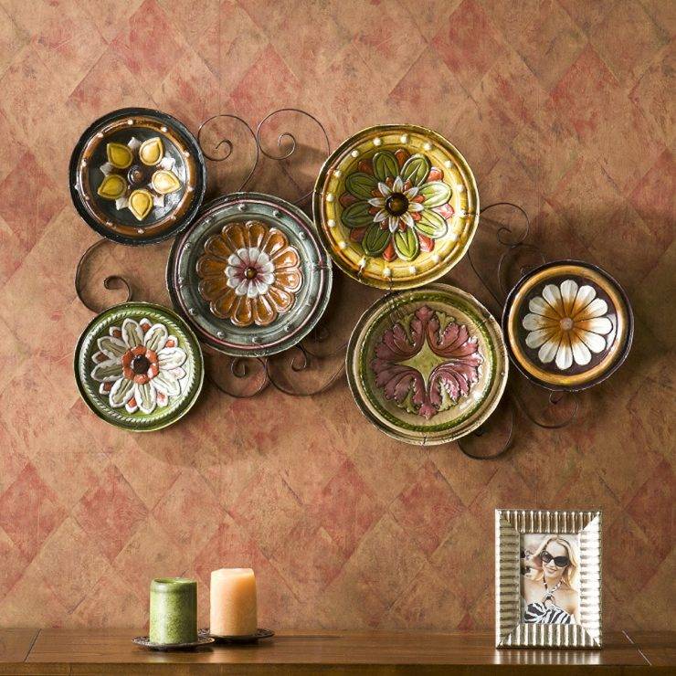 Украшаем стены декоративными тарелками +75 фото - «декор»