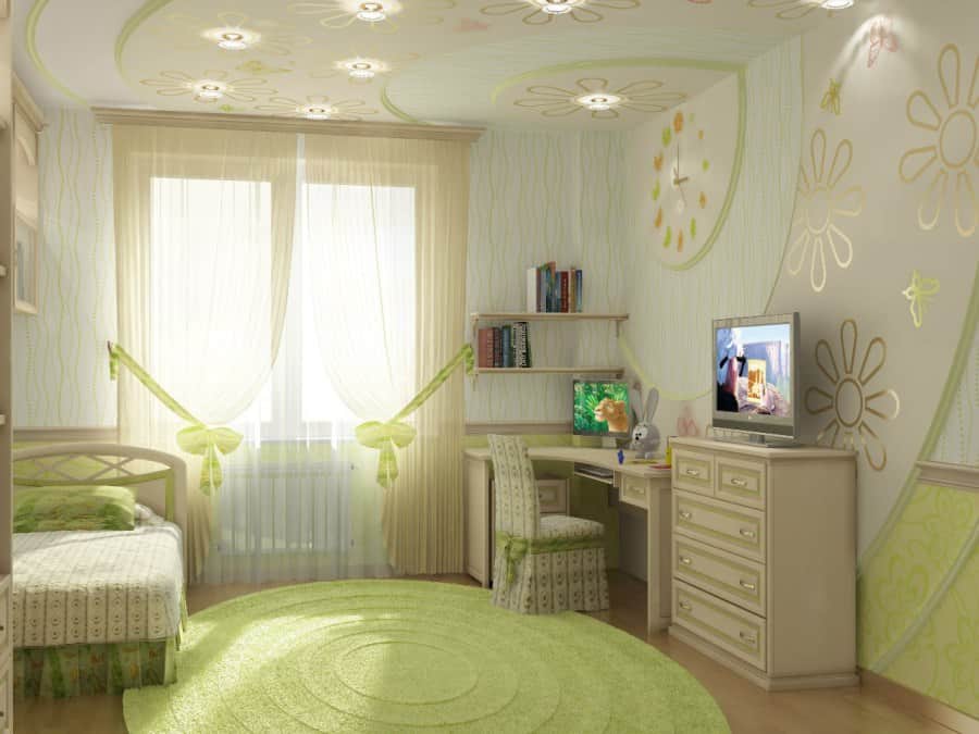 Дизайн комнаты для девушки в современном стиле: интерьер спальни подростка
