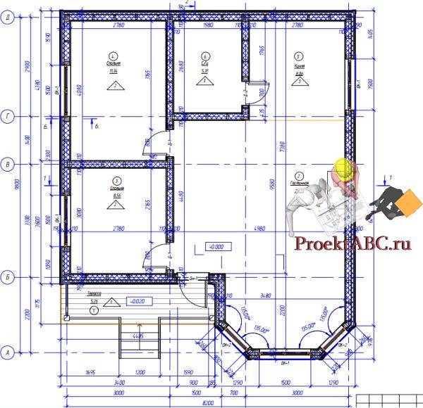 Дом 8 на 8 планировка: двухэтажный вариант, цены и готовые проекты