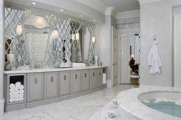 Высота зеркала в ванной на какой высоте от пола вешать стандартная схема крепления. как повесить зеркало 70 см над раковиной в ванной комнате