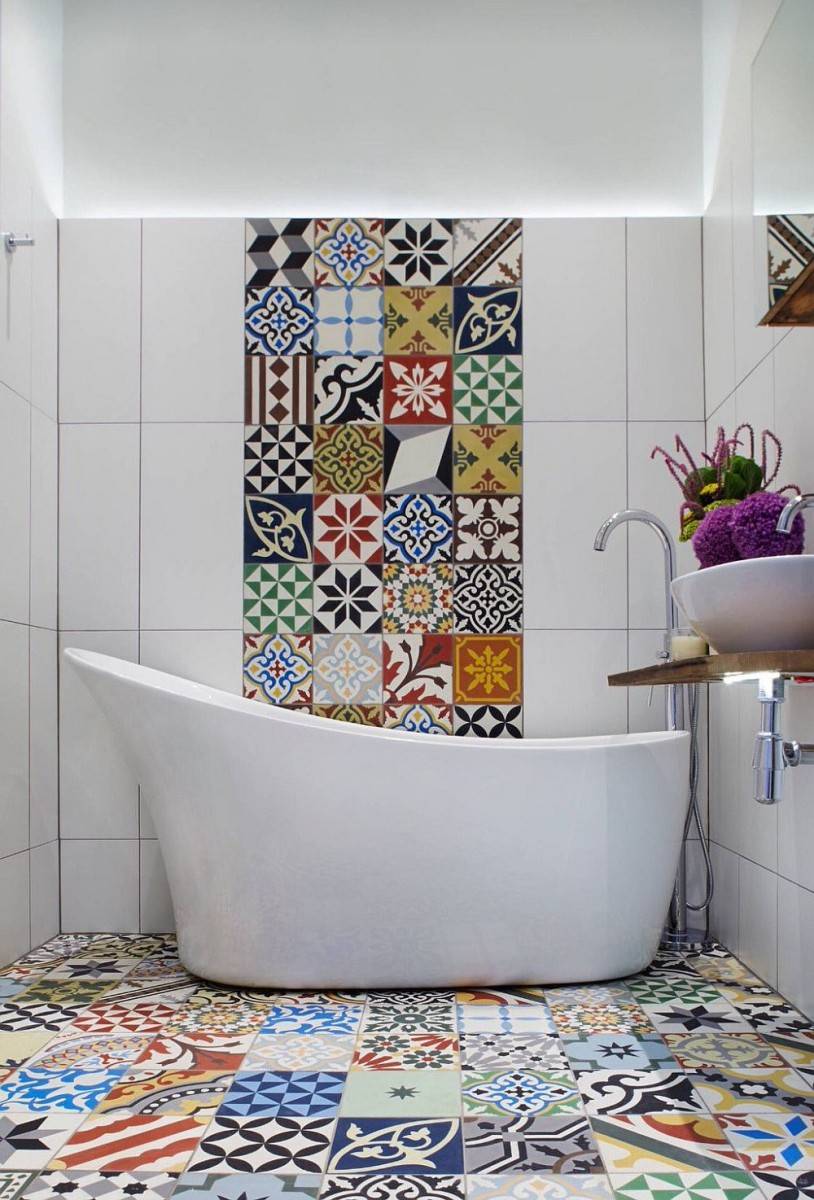 Раскладка плитки в ванной: схема, примеры и дизайн раскладки