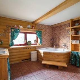 Делаем пол в ванной комнате в деревянном доме