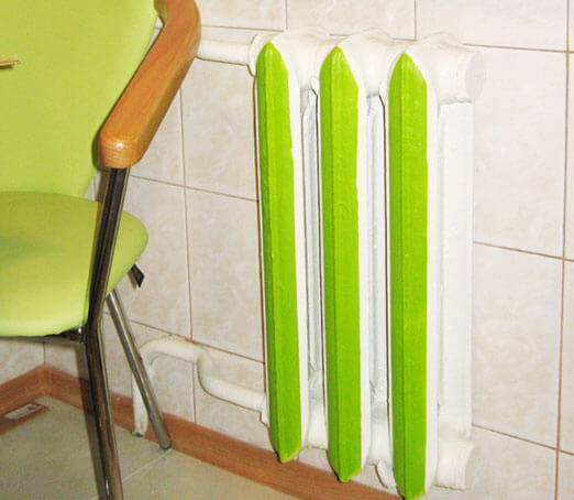 Декорирование радиаторов на кухне
